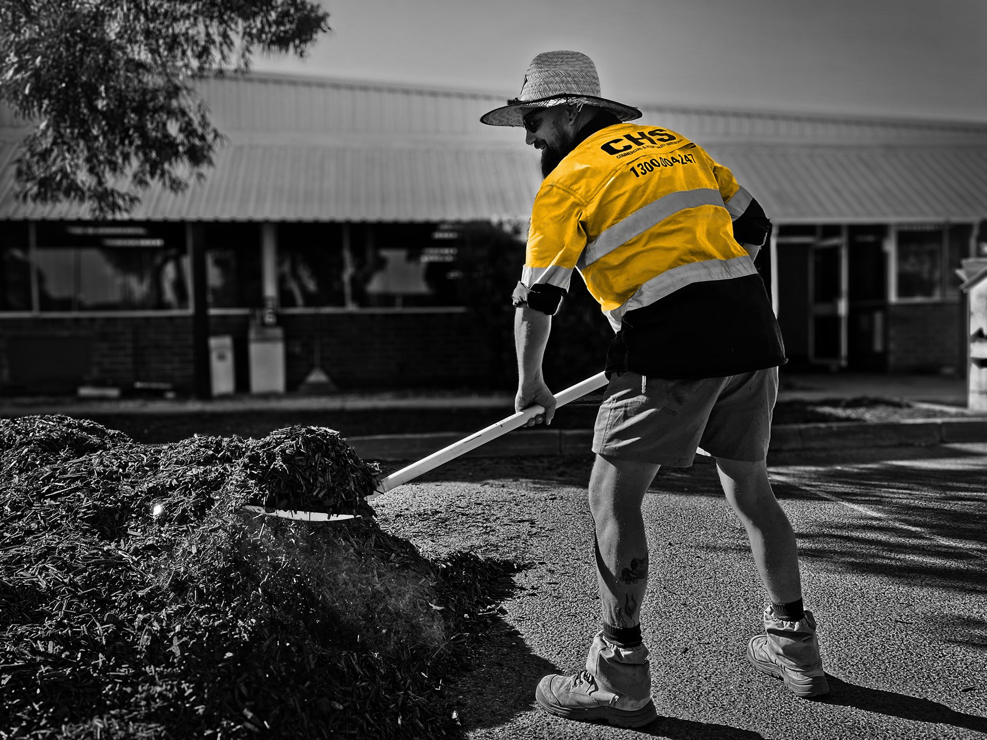 CHS grounds maintenance mulching and garden care Adelaide